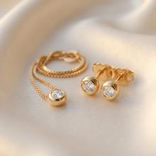 Златнен комплект Нежен Циркон Златнен комплект Нежен Циркон