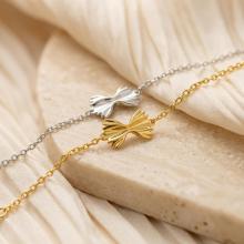 Сребърна гривна Farfalle