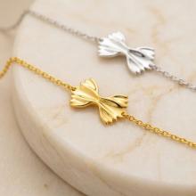 Сребърна гривна Farfalle