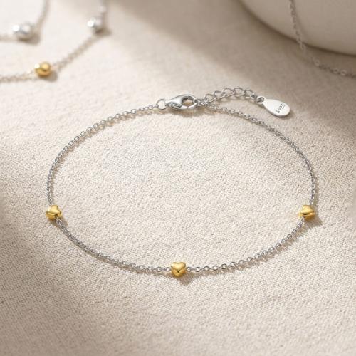 Сребърна гривна Mini Hearts