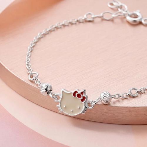 Сребърна гривна Hello Kitty