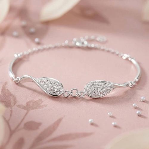 Сребърна гривна с кристали от Sw® SG405 Crystal
