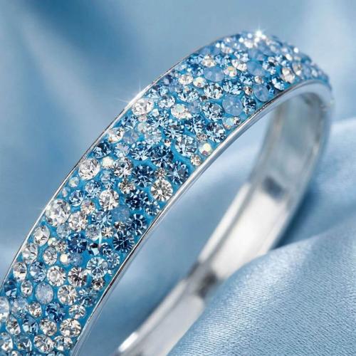 Сребърна Гривна С Кристали От Sw® SG417 Deep Blue