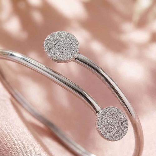 Сребърна гривна с кристали от Sw® SG423 Crystal