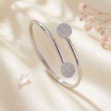 Сребърна гривна с кристали от Sw® SG423 Crystal