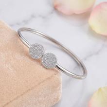 Сребърна гривна с кристали от Sw® SG424 Crystal Сребърна гривна с кристали от Sw® SG424 Crystal