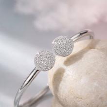 Сребърна гривна с кристали от Sw® SG424 Crystal Сребърна гривна с кристали от Sw® SG424 Crystal