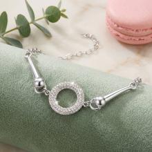 Сребърна гривна Ring с кристали от Sw® Crystal Сребърна гривна Ring с кристали от Sw® Crystal