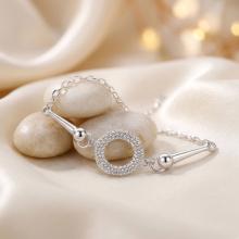 Сребърна гривна Ring с кристали от Sw® Crystal Сребърна гривна Ring с кристали от Sw® Crystal