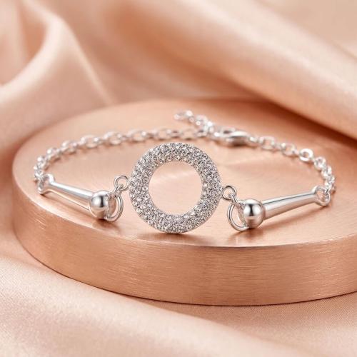 Сребърна гривна Ring с кристали от Sw® Crystal Сребърна гривна Ring с кристали от Sw® Crystal