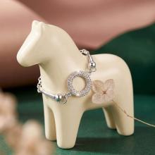 Сребърна гривна Ring с кристали от Sw® Crystal Сребърна гривна Ring с кристали от Sw® Crystal
