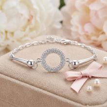 Сребърна гривна Ring с кристали от Sw® Crystal Сребърна гривна Ring с кристали от Sw® Crystal