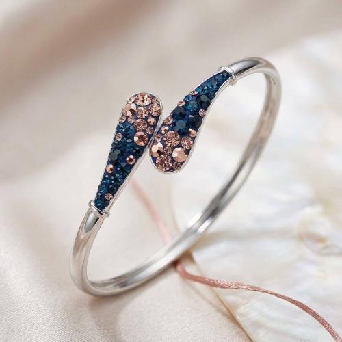 Сребърна Гривна С Кристали От Sw® SG431 Metallic Rose Gold