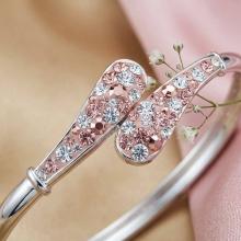 Сребърна Гривна С Кристали От Sw® SG431 Peach Gold Сребърна Гривна С Кристали От Sw® SG431 Peach Gold
