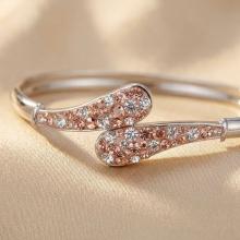 Сребърна Гривна С Кристали От Sw® SG431 Peach Gold Сребърна Гривна С Кристали От Sw® SG431 Peach Gold