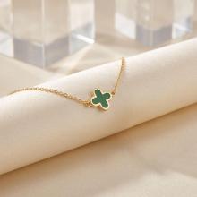 Златна гривна Green Clover детелинка Златна гривна Green Clover детелинка