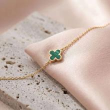 Златна гривна Green Clover детелинка Златна гривна Green Clover детелинка