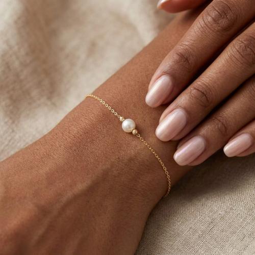 Златна гривна Fresh Pearl
