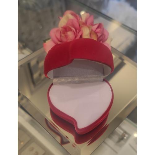 Луксозна кутия за пръстен Сърце