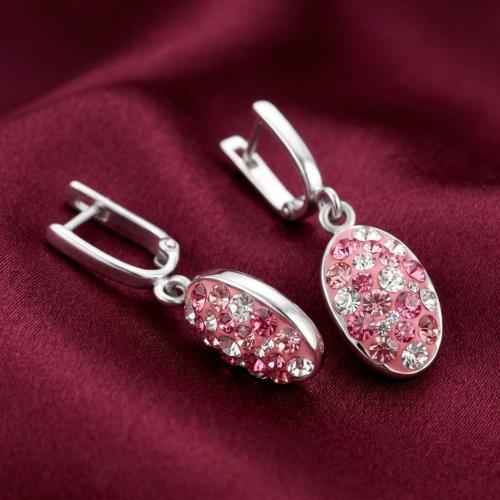Сребърни обеци Призма Rose Shade