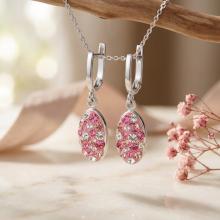 Сребърни обеци Призма Rose Shade Сребърни обеци Призма Rose Shade
