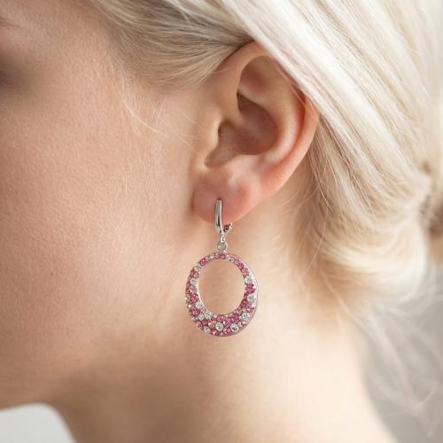 Сребърни обеци Rosalie Rose Shade
