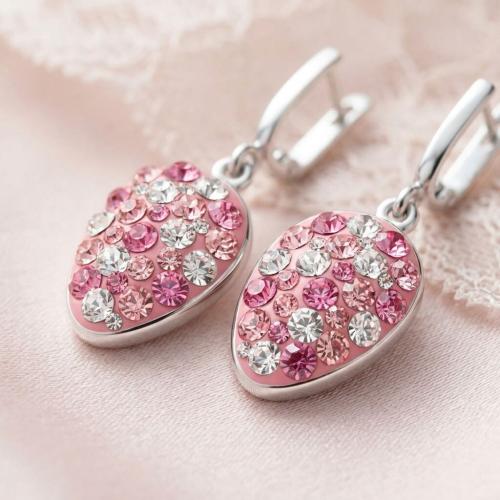 Сребърни обеци Ismera Rose Shade