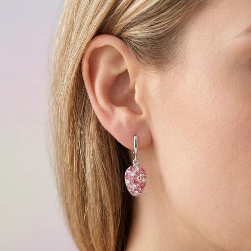 Сребърни обеци Ismera Rose Shade