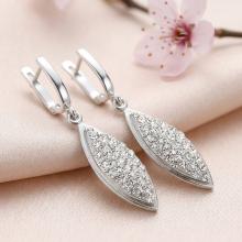 Сребърни обеци Althea Crystal
