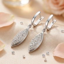 Сребърни обеци Althea Crystal