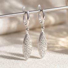 Сребърни обеци Althea Crystal