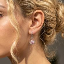 Сребърни обеци Aurelia Rose Shade Сребърни обеци Aurelia Rose Shade