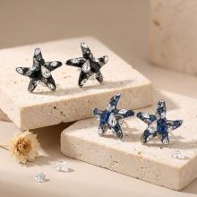 Сребърни Обеци Морски звезди Blue Marquise Сребърни Обеци Морски звезди Blue Marquise