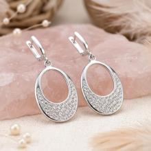 Сребърни обеци Arlena Crystal Сребърни обеци Arlena Crystal