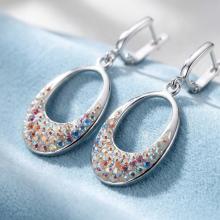 Сребърни обеци Arlena AB Crystal Сребърни обеци Arlena AB Crystal