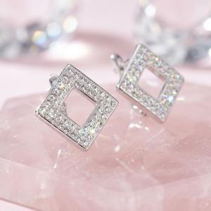 Сребърни обеци Avelis Crystal