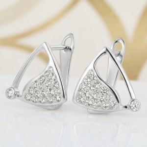 Сребърни обеци Kaelis Crystal