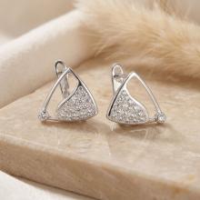 Сребърни обеци Kaelis Crystal Сребърни обеци Kaelis Crystal