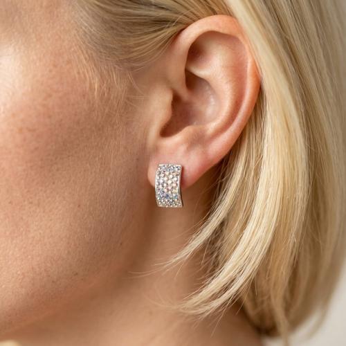 Сребърни обеци Liora AB Crystal