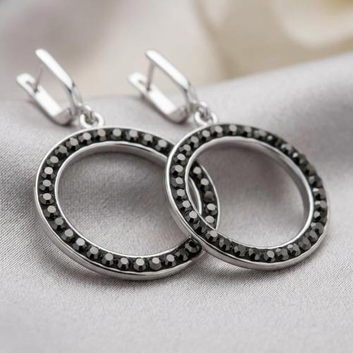 Сребърни обеци Aurelis Hematite