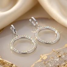 Сребърни обеци Aurelis AB Crystal Сребърни обеци Aurelis AB Crystal
