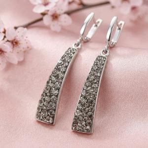 Сребърни обеци Virea Black Diamond