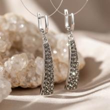 Сребърни обеци Virea Black Diamond Сребърни обеци Virea Black Diamond