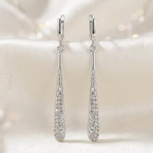Сребърни обеци Alira Crystal