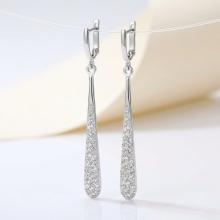 Сребърни обеци Alira Crystal