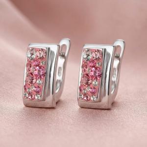 Сребърни обеци Mirea Rose Shade