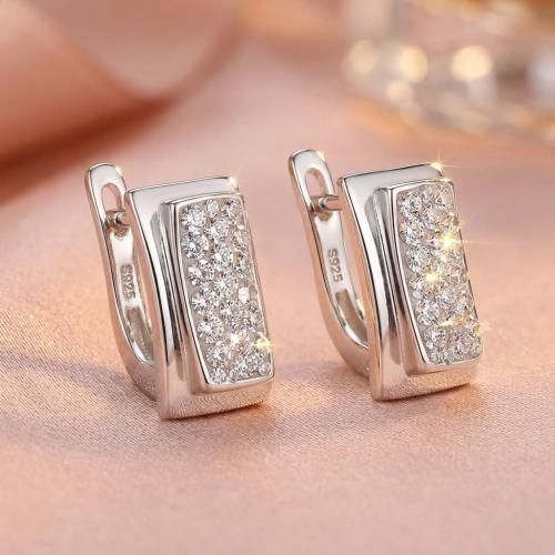 Сребърни обеци Mirea Crystal