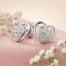 Сребърни обеци Amora Crystal Сребърни обеци Amora Crystal