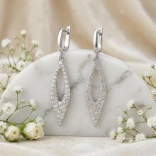 Сребърни обеци Velina Crystal Сребърни обеци Velina Crystal