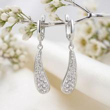 Сребърни обеци Amelie Crystal